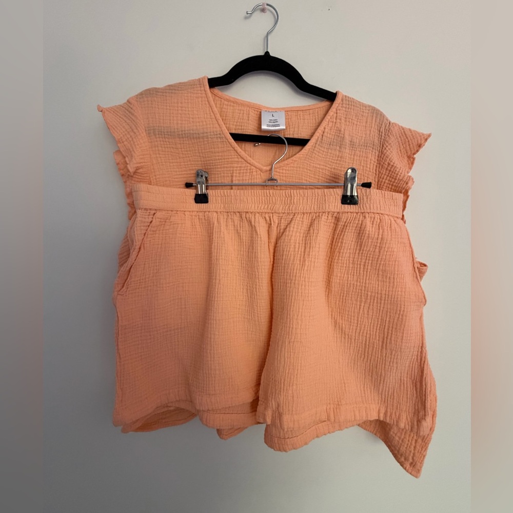 Serra | Woman’s Sz L | Light Coral Two Piece Set